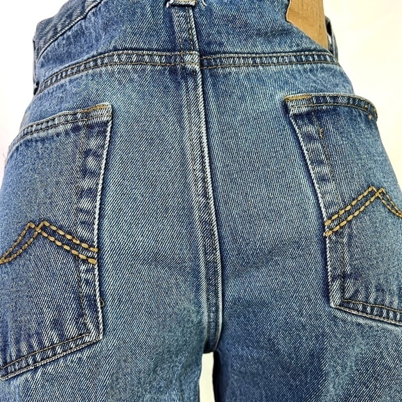 JEANS TRANSIT VINTAGE BLUE JEANS BOYFRIEND DESIGNED STRAIGHT LEGS 100% COTTON 34 - Picture 8 of 9
